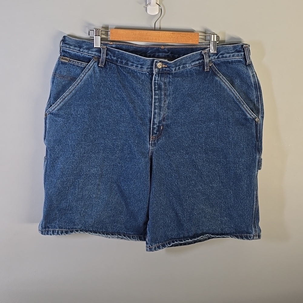 Sorel Shorts Mens Size 39 Blue Carpenter Cargo Denim Jean Shorts Heavy